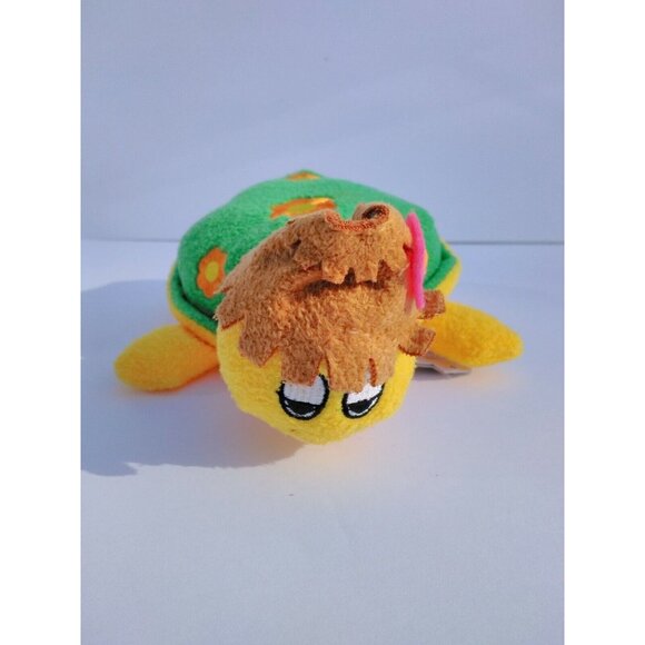 Dream Pets Honolulu Harry Turtle Lei Straw Hat Plush Bean Bag #733 8" New - Picture 1 of 5